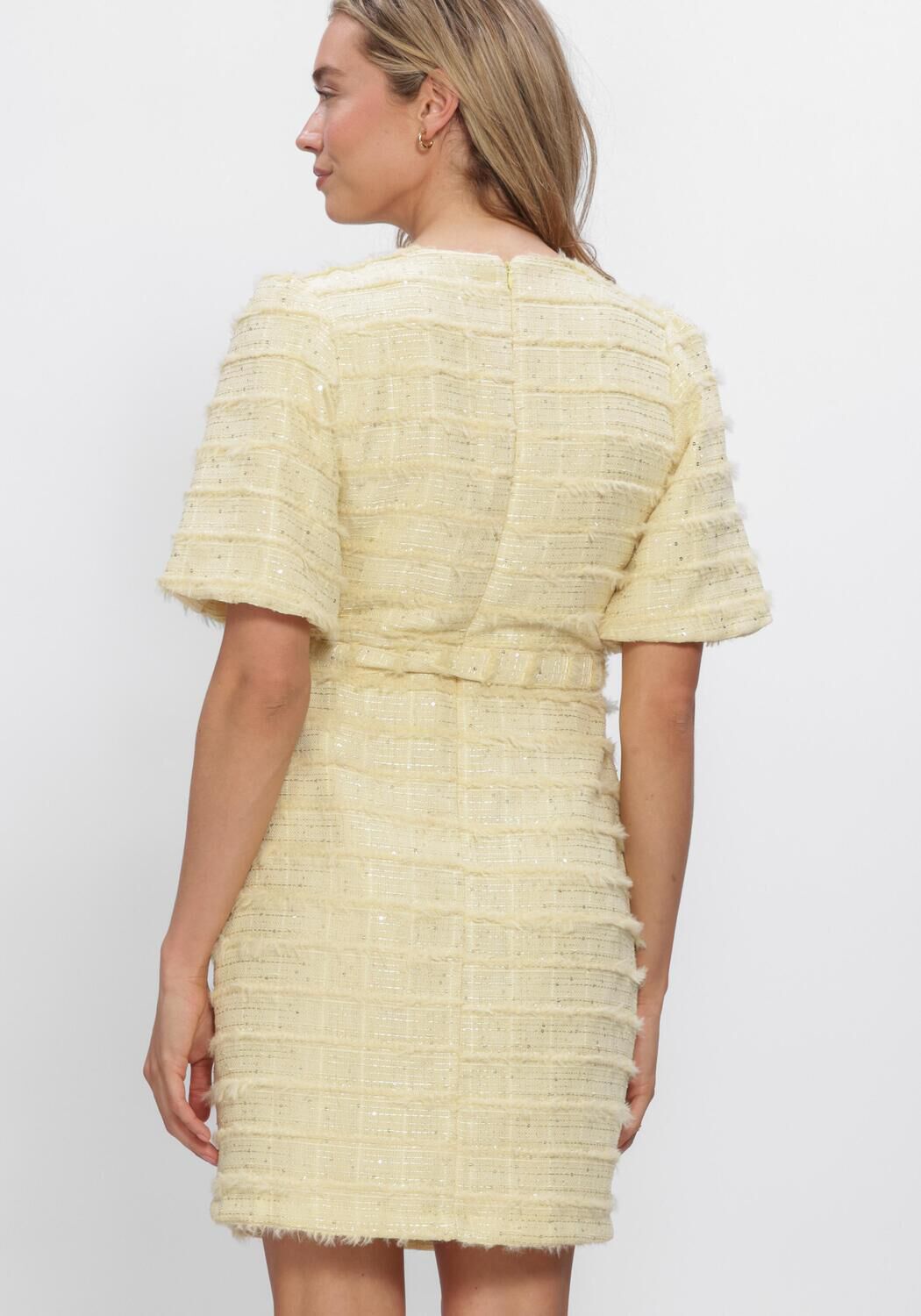 Gele FREEBIRD Jurken WV-HAIRY-SEQUINCE-261 - large