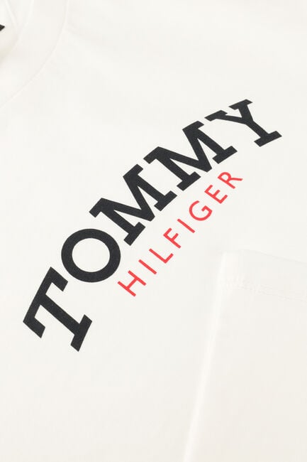 Witte TOMMY HILFIGER T-shirt MONOGRAM GRAPHIC T-SHIRT - large