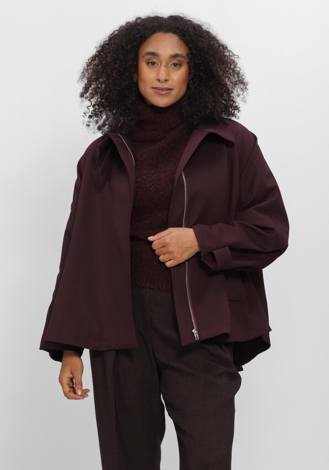 Bordeaux AIMEE THE LABEL Jack LOMBOKW6 TRENCHCOAT - large