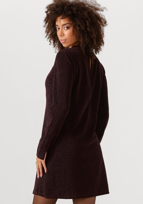 Bordeaux OBJECT Mini jurk OBJFILIPA L/S RE SHORT DRESS - large