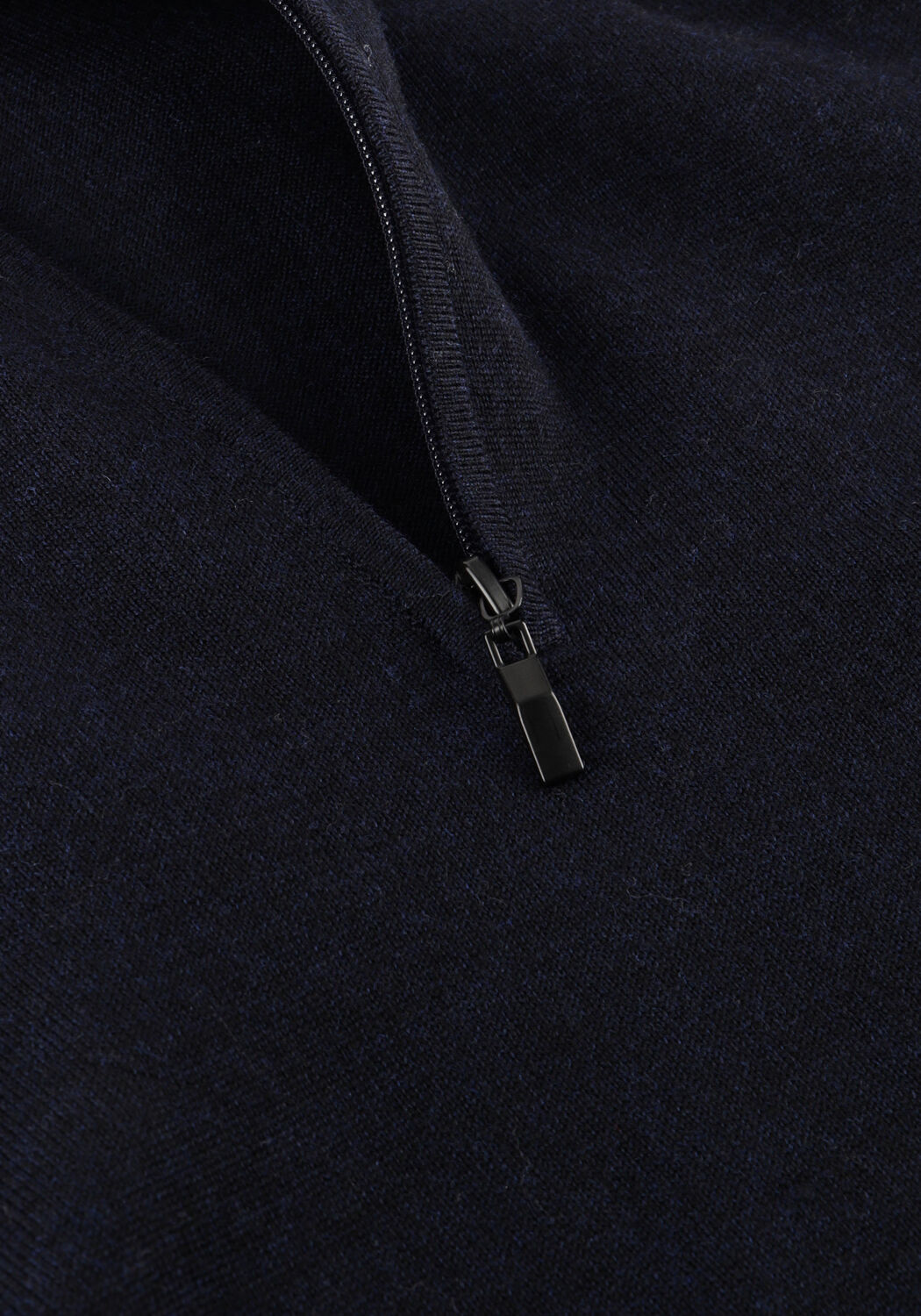 Donkerblauwe STEFANO LAURAN Trui HALF ZIP ANDERS - large