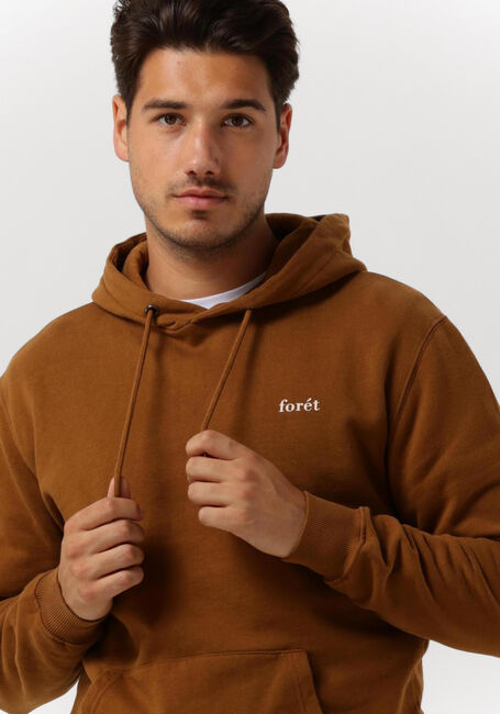 Bruine FORÉT Trui DEER HOODIE - large