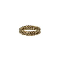 Goudkleurig NOTRE-V Ringen RING KLEINE SCHAKEL - medium