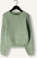 Groene NOBELL Trui KESAN GIRLS MELANGE KNITTED SWEATER GREEN Groene NOBELL Trui KESAN GIRLS MELANGE KNITTED SWEATER GREEN - medium