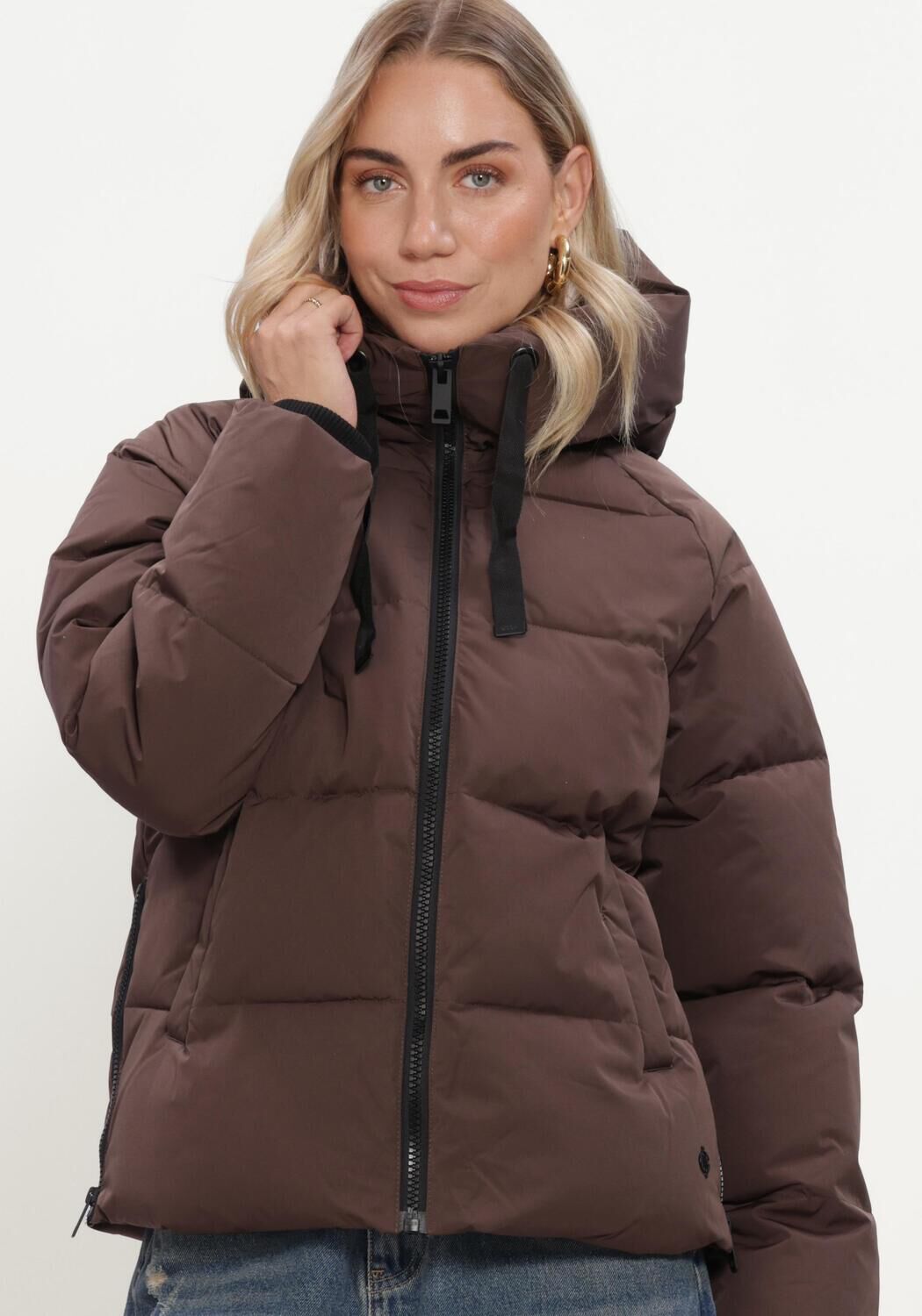 Bruine MSCH COPENHAGEN Gewatteerde jas MSCHPAVINARIA SHORT JACKET - large