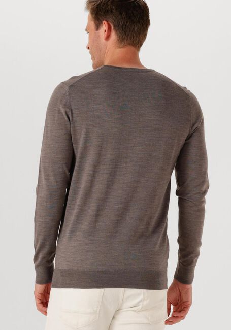 Bruine PROFUOMO Trui PULLOVER CREWNECK MERINO - large