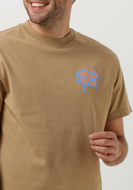 Camel WOODBIRD T-shirt KALEB OASE TEE - large