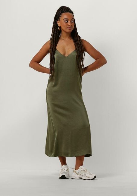 Groene ENVII Midi jurk ENLIMA SL SLIP DRESS - large