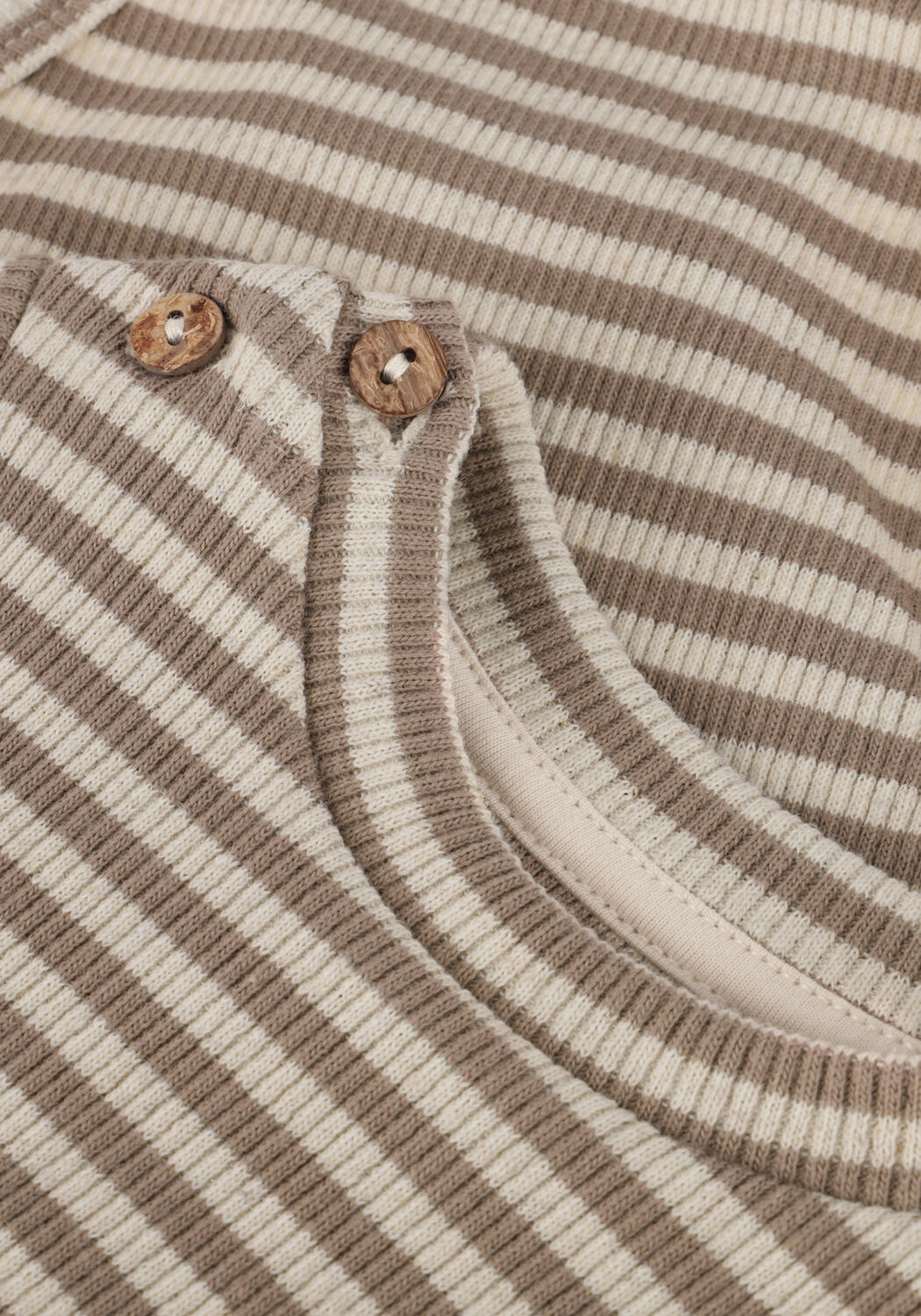 PLAY UP Baby Rompers Striped Rib Body Bruin