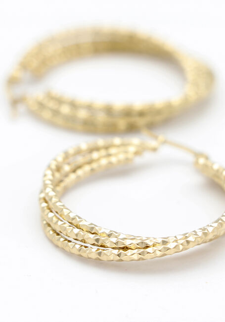 Goudkleurig NOTRE-V Oorbellen EARRING DOUBLE RING - large
