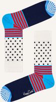 Witte HAPPY SOCKS Sokken STRIPES & DOT - medium