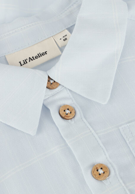 Lichtblauwe LIL' ATELIER Blouses NBMFRIDO SS LOOSE BODY SHIRT LIL - large