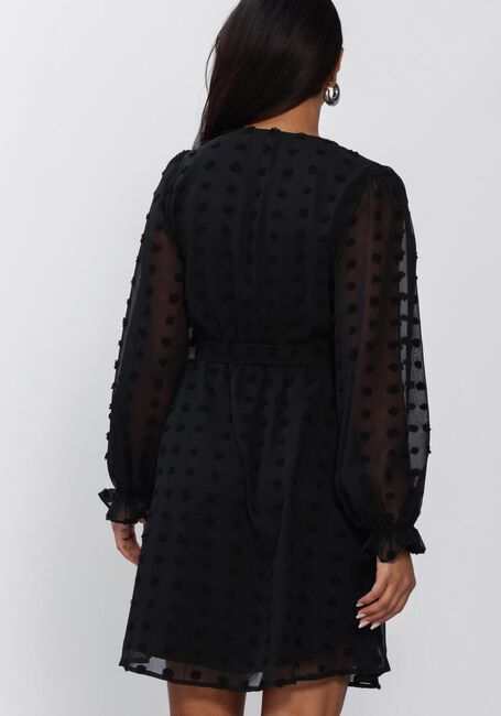 Zwarte Y.A.S. Jurken YASDOTTIE LS WRAP DRESS - large