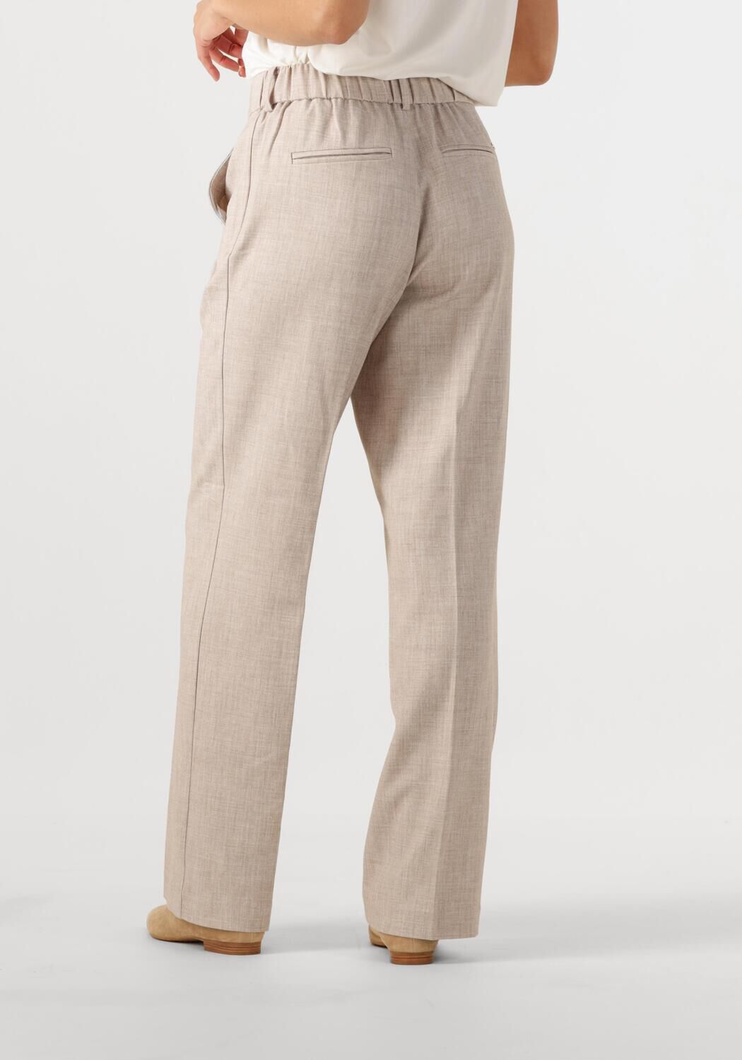 MOS MOSH Dames Broeken Mmbai Flair Pant Beige