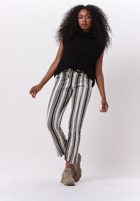 Gebroken wit 10DAYS Pantalon STRAIGHT JOGGER STRIPES - large