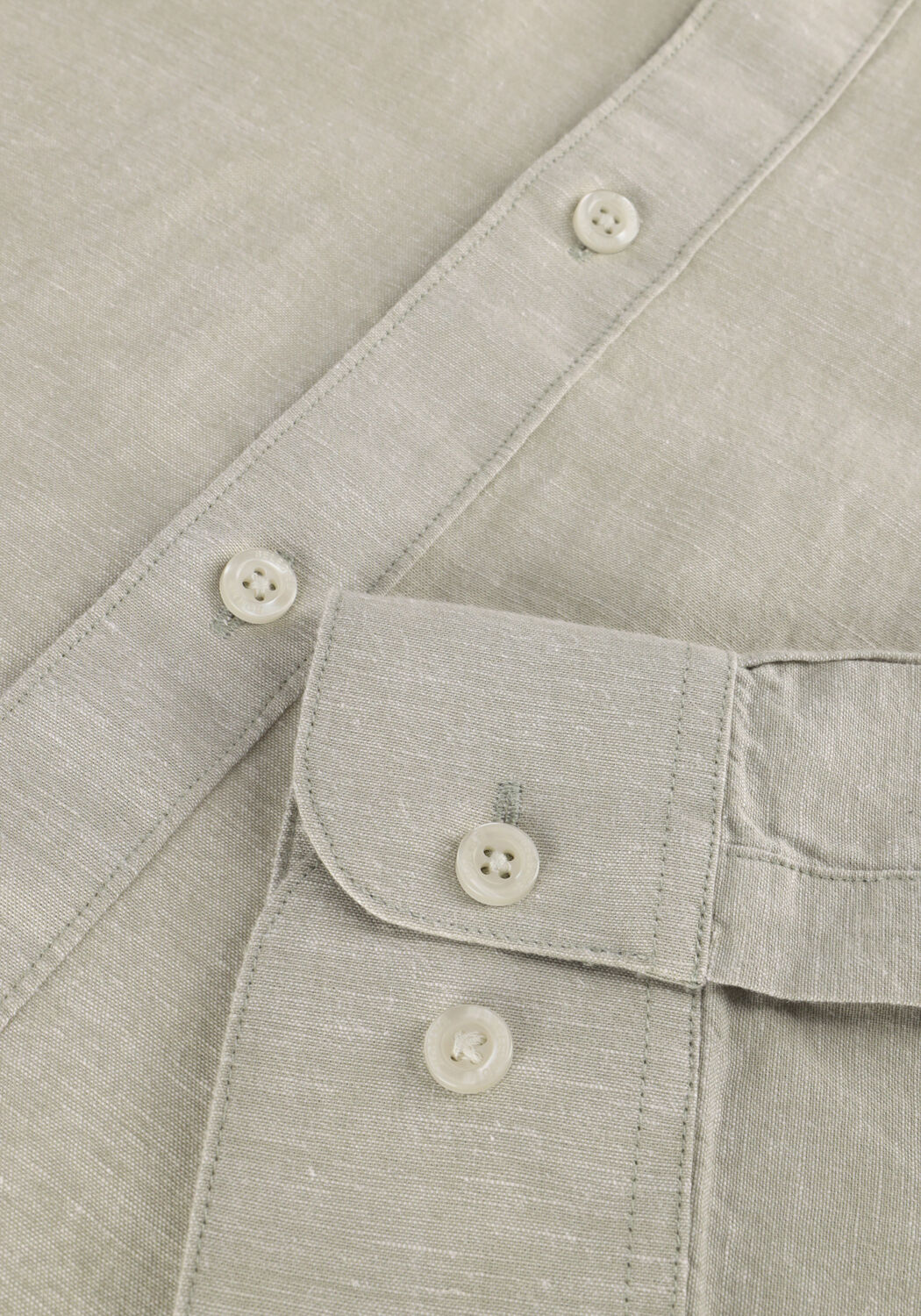 Groene SELECTED MEN Casual overhemd SLHREGNEW-LINEN SHIRT LS BAND - large