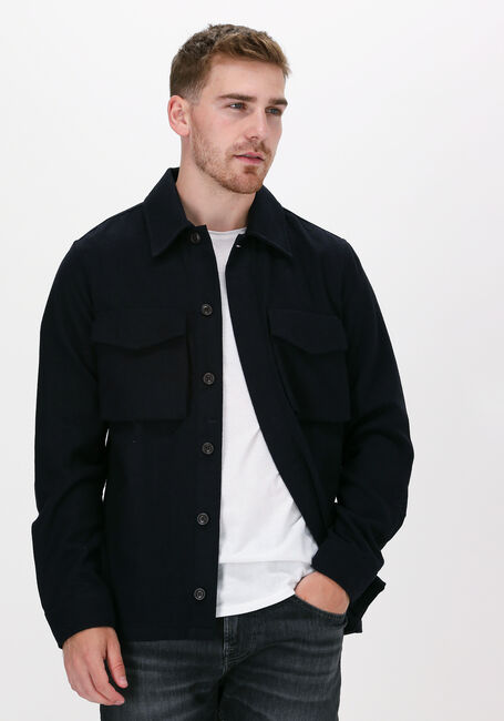 Blauwe SCOTCH & SODA Overshirt 163240 - RELAXED OVERSHIRT CON - large