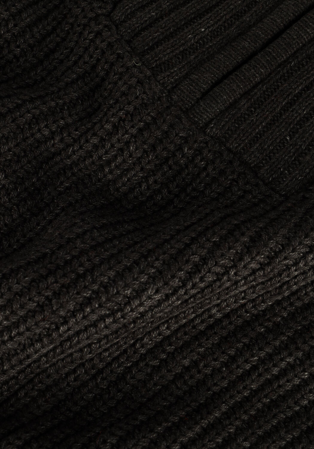 Zwarte CC HEART Trui AVERY ZIP KNIT SWEATER - large