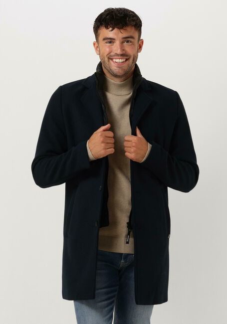 Donkerblauwe VANGUARD Mantel LONG JACKET MARTEN CHOPROAD - large