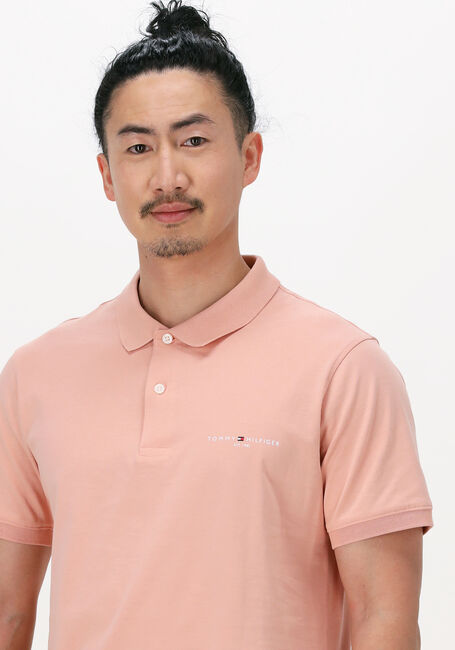 Lichtroze TOMMY HILFIGER Polo CLEAN JERSEY SLIM POLO - large