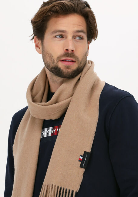 Camel TOMMY HILFIGER Sjaal UPTOWN WOOL SCARF - large