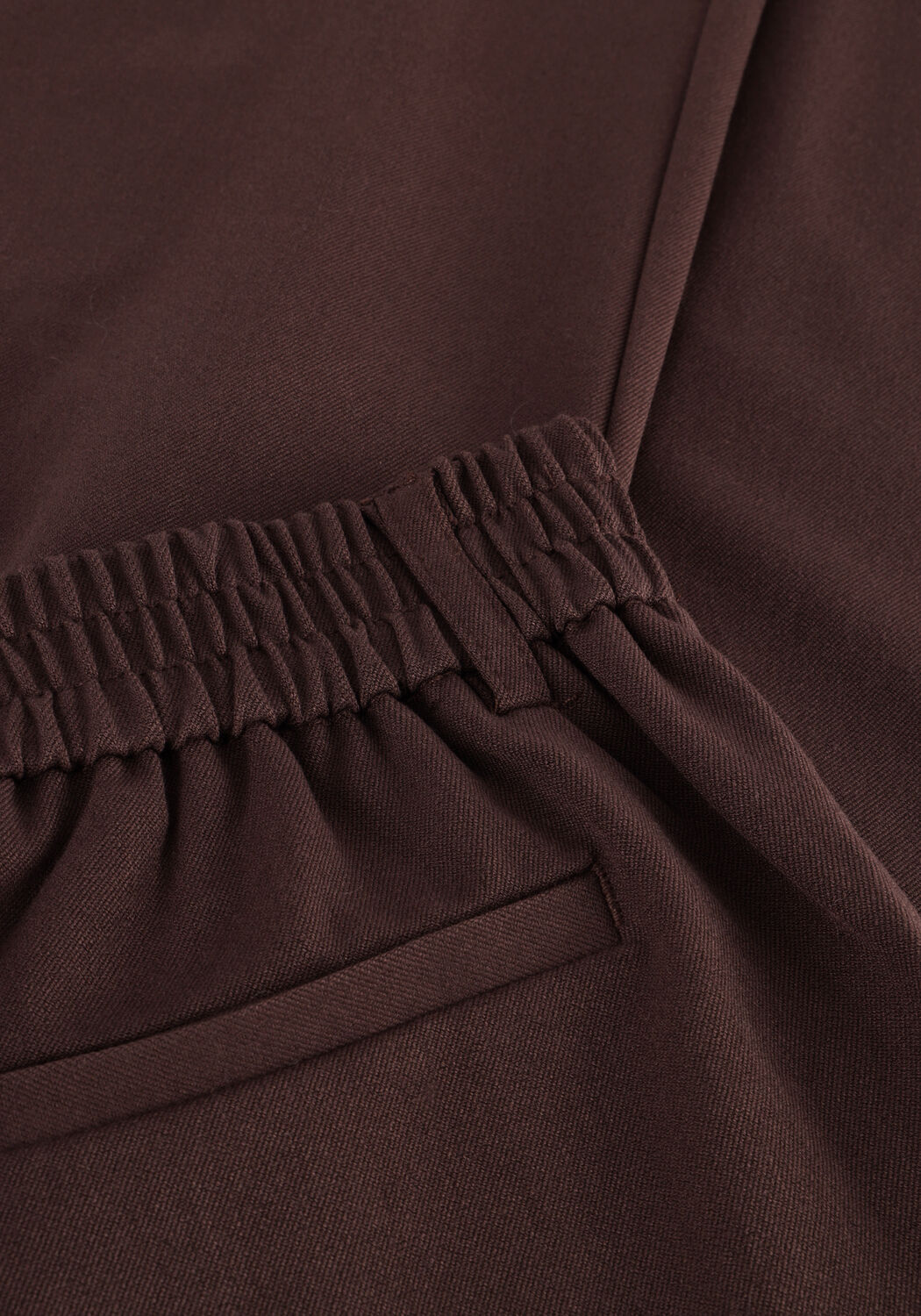 Bruine OBJECT Wijde broek OBJLISA WIDE PANT - large