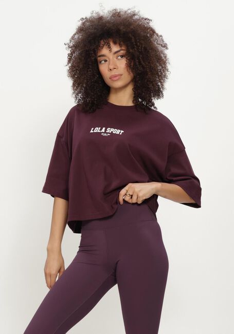 Bordeaux THE LOLA CLUB Top STELLA SS TEE - large