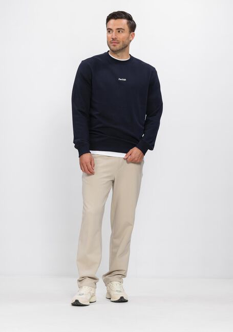 Donkerblauwe PURE PATH Sweater TRIO OF FLOWERS CREWNECK - large