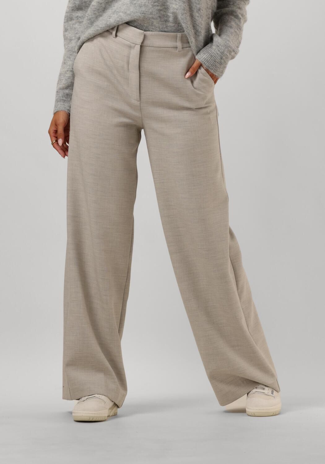 SELECTED FEMME Dames Broeken Slfrita-paxa Hw Extra Wide Pant Creme