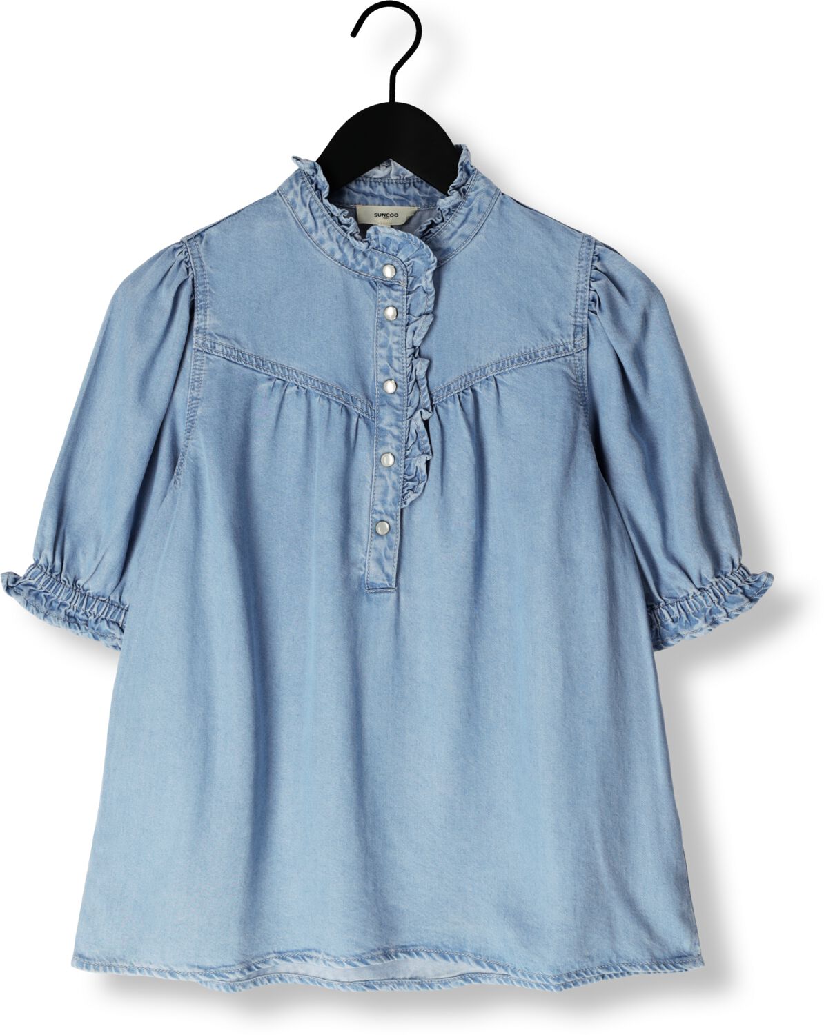 SUNCOO Dames Blouses Louise Blauw