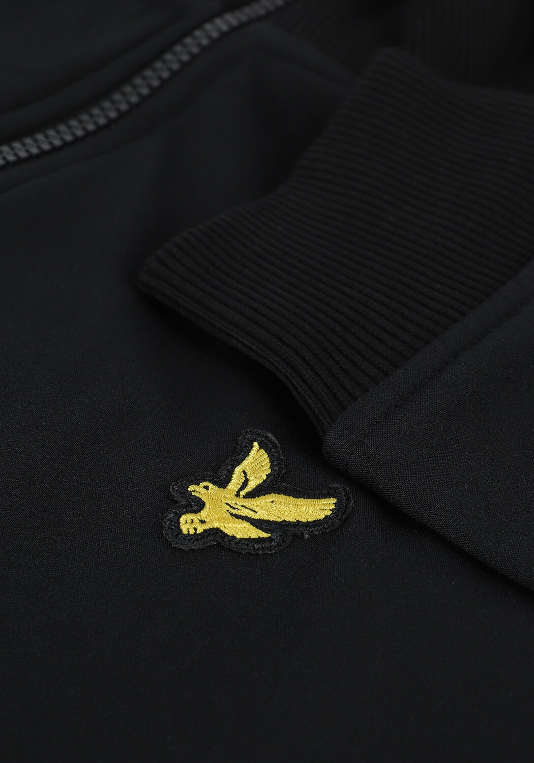 Zwarte LYLE & SCOTT Jack ZIP THROUGH FUNNEL NECK SOFT S - large