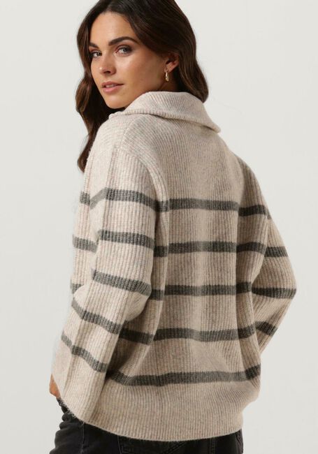 Zand NEO NOIR Trui NEVENA STRIPE KNIT BLOUSE - large