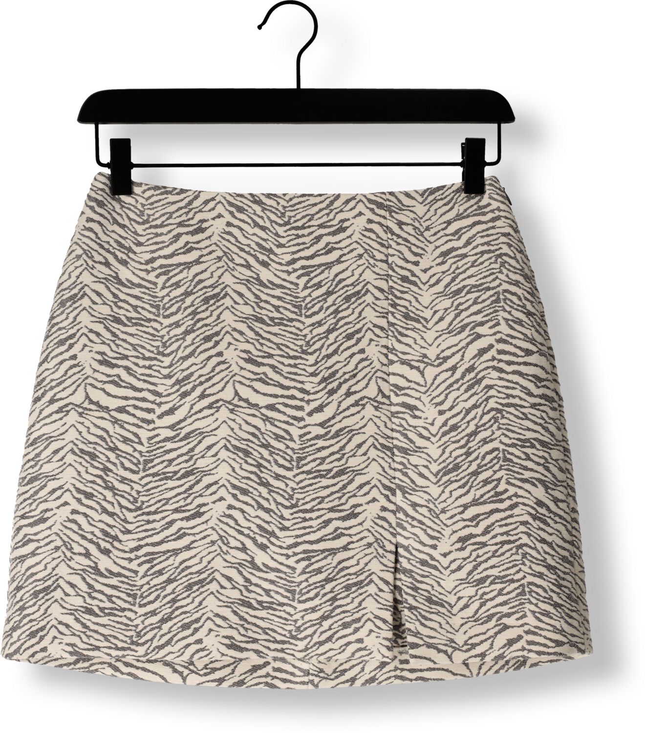 ALIX THE LABEL Dames Rokken Ladies Woven Tiger Jacquard Skirt Grijs