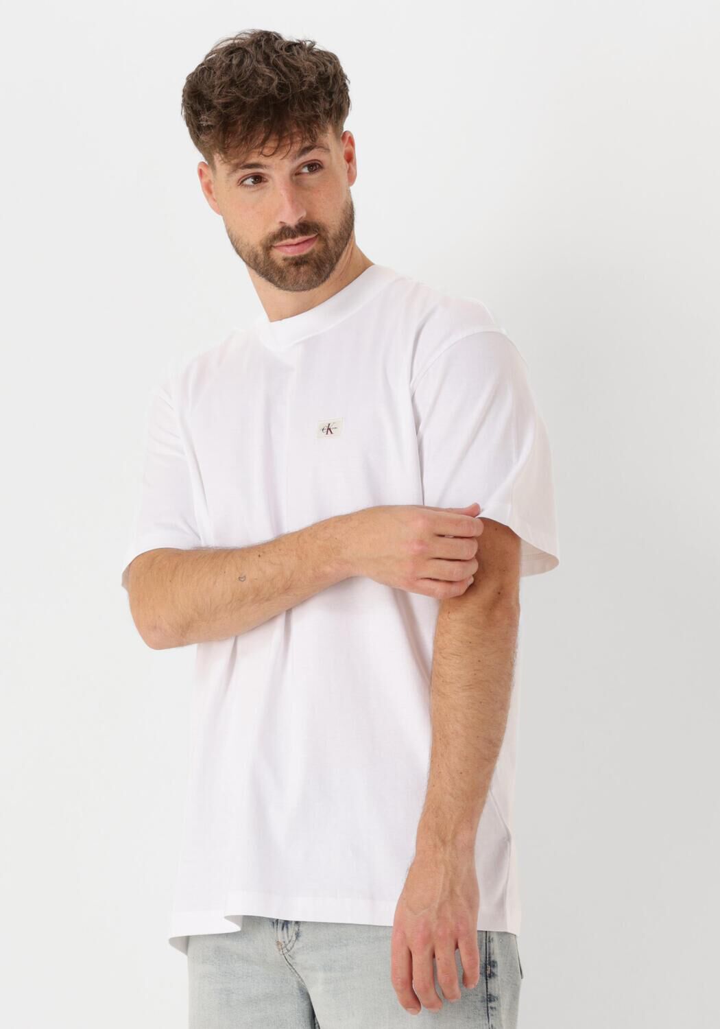 Calvin Klein Jeans Polo Shirt Lange Mouw WOVEN LABEL RELAXED J30J326857
