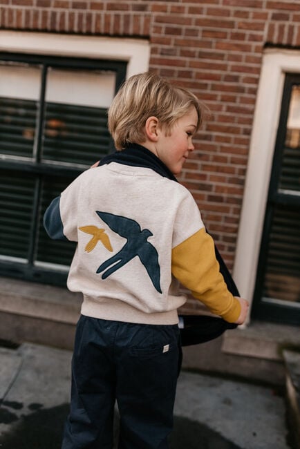 Ecru JENEST Sweater LUCKY BIRD SWEATER - large