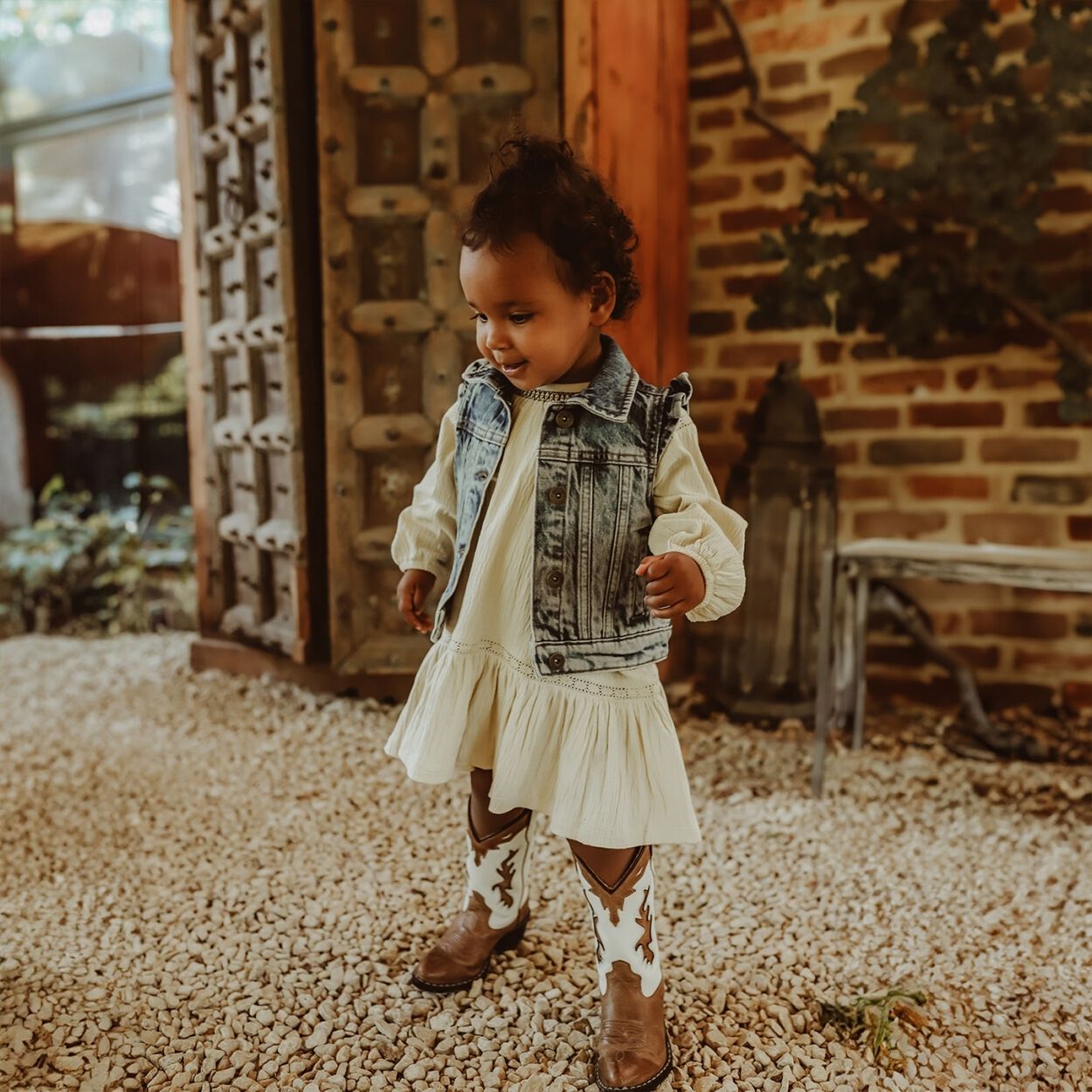 Beige YOUR WISHES Midi jurk FABIENNE - large