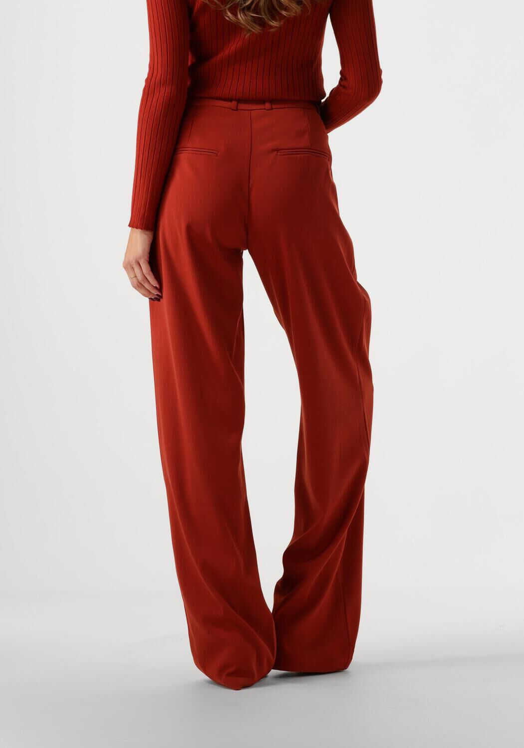 YDENCE Dames Broeken Pants Phoebe Tall Rood