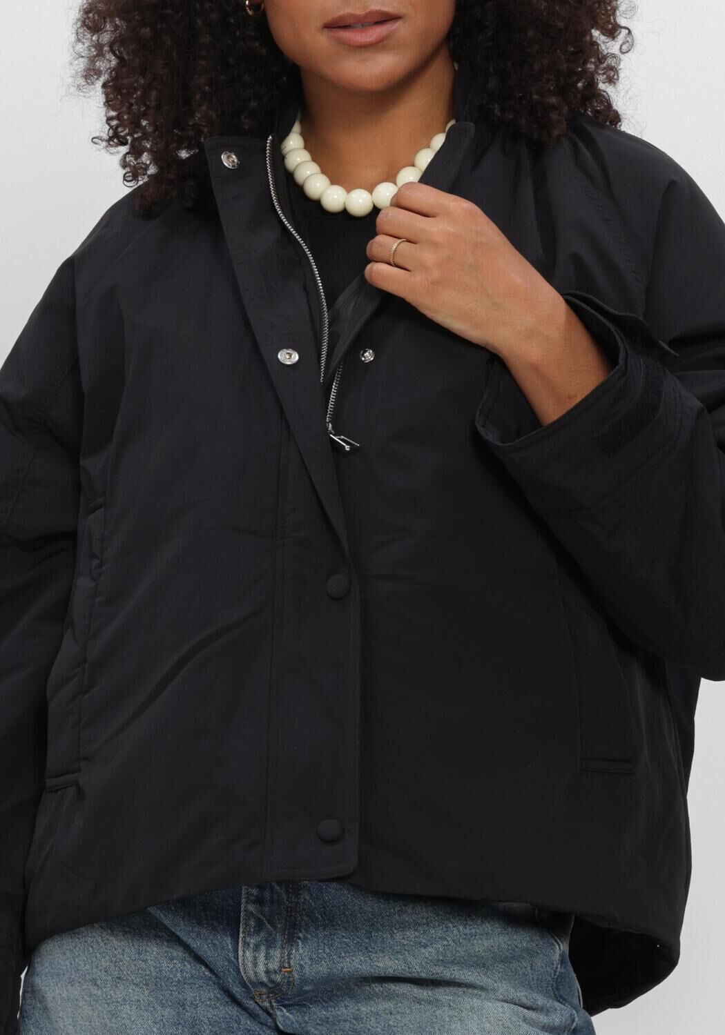 Zwarte WITHBLACK Gewatteerde jas WBLGRAPPY BOMBER - large