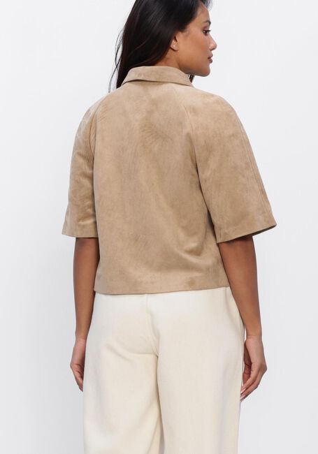 Camel NEO NOIR Jack EDITTA FAUX SUEDE JACKET - large