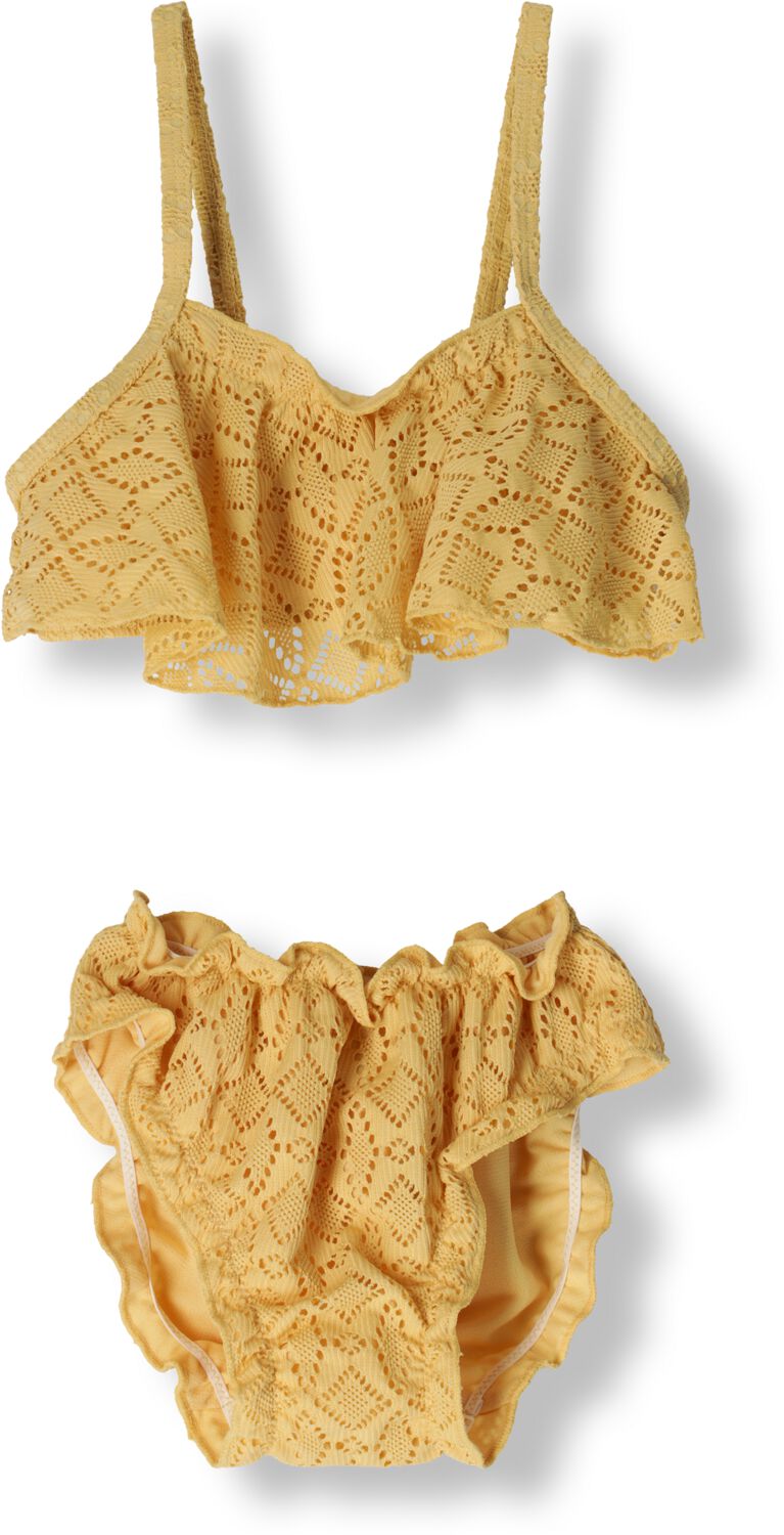 LIL' ATELIER MINI bikini NMFFANNIE geel Meisjes Polyester Effen 110