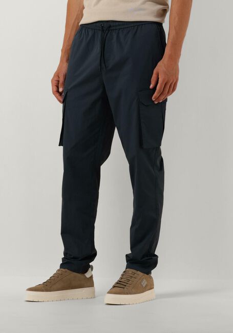 Donkerblauwe PURE PATH Cargobroeken CARGO PANTS WITH CORDS - large