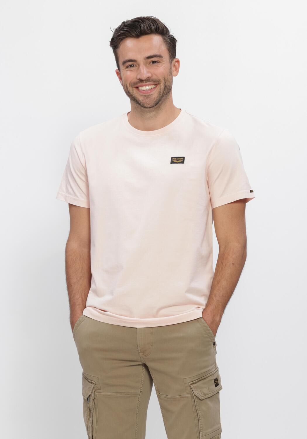 Lichtroze PME LEGEND T-shirt SHORT SLEEVE R-NECK AMERICAN CLASSIC - large