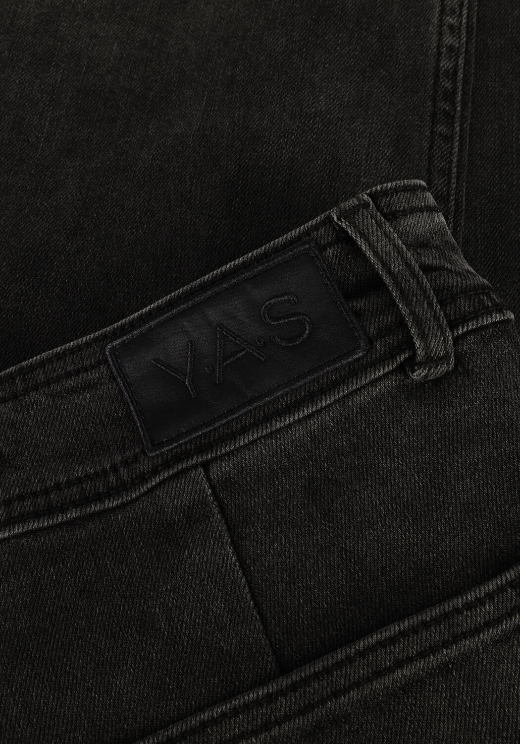 Grijze Y.A.S. Wide jeans YASDOLMA HW JEANS DARK GREY - large