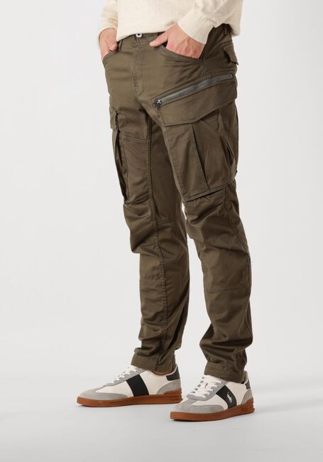 Donkergroene G-STAR RAW Cargobroeken ROVIC ZIP 3D REGULAR TAPERED - large