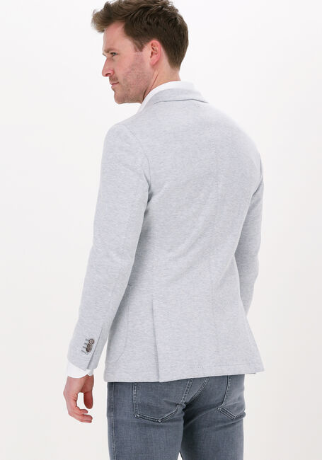 Beige PROFUOMO Colberts JACKET KNIT TWO TONNE LT GREY - large