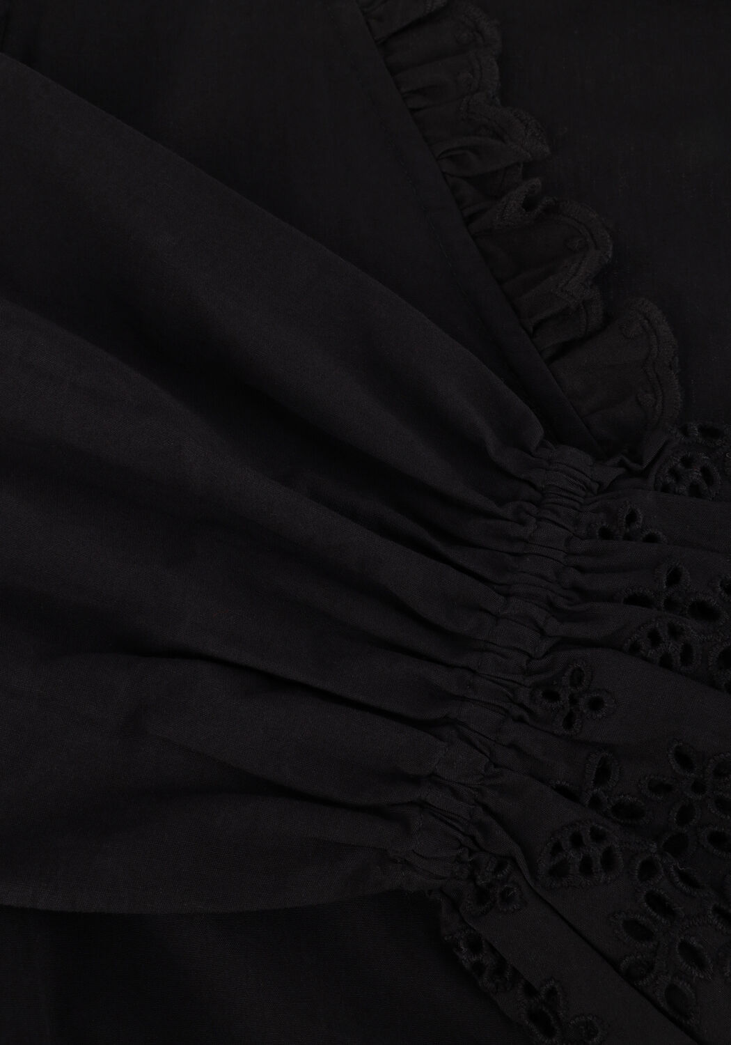 Zwarte NEO NOIR Blouses MATSI EMBROIDERY BLOUSE - large