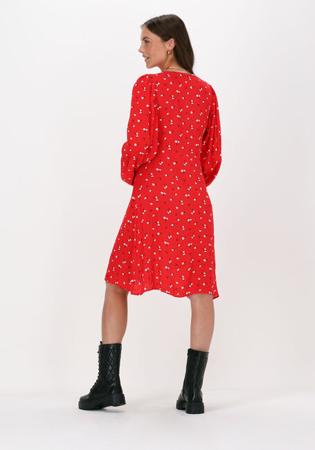Rode ENVII Mini jurk ENCORALINE DRESS AOP 6696 - large