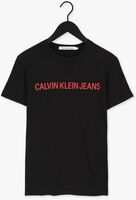 Zwarte CALVIN KLEIN T-shirt INSTITUTIONAL LOGO SLIM SS TEE