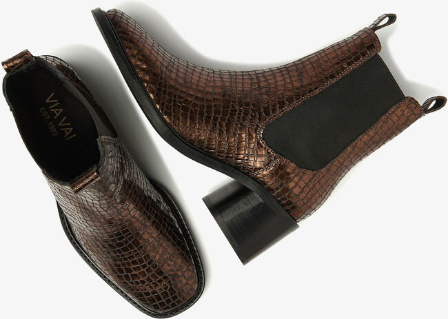 Bruine VIA VAI Enkellaarsjes ZOEY SCOTT - large