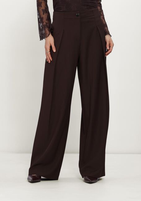 Bordeaux MSCH COPENHAGEN Pantalon MSCHVEGA HW PANTS - large